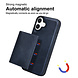 TUNIQ TUNIQ iPhone 16 Plus Backcover hoesje - met afneembare Pasjeshouder - Blauw TUNIQ TUNIQ iPhone 16 Plus Backcover hoesje - met afneembare Pasjeshouder - Blauw