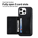 TUNIQ TUNIQ iPhone 16 Pro Max Back cover case - with removable card holder - Black TUNIQ TUNIQ iPhone 16 Pro Max Back cover case - with removable card holder - Black