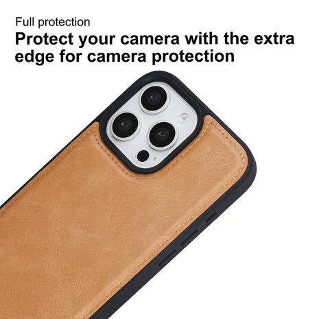 TUNIQ TUNIQ iPhone 16 Pro Max Backcover hoesje - met afneembare Pasjeshouder - Goud TUNIQ TUNIQ iPhone 16 Pro Max Backcover hoesje - met afneembare Pasjeshouder - Goud