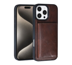 TUNIQ TUNIQ iPhone 16 Pro Max Backcover hoesje - met afneembare Pasjeshouder - Bruin TUNIQ TUNIQ iPhone 16 Pro Max Backcover hoesje - met afneembare Pasjeshouder - Bruin