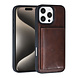 TUNIQ TUNIQ iPhone 16 Pro Max Back cover case - with removable card holder - Brown TUNIQ TUNIQ iPhone 16 Pro Max Back cover case - with removable card holder - Brown