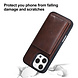 TUNIQ TUNIQ iPhone 16 Pro Max Back cover case - with removable card holder - Brown TUNIQ TUNIQ iPhone 16 Pro Max Back cover case - with removable card holder - Brown
