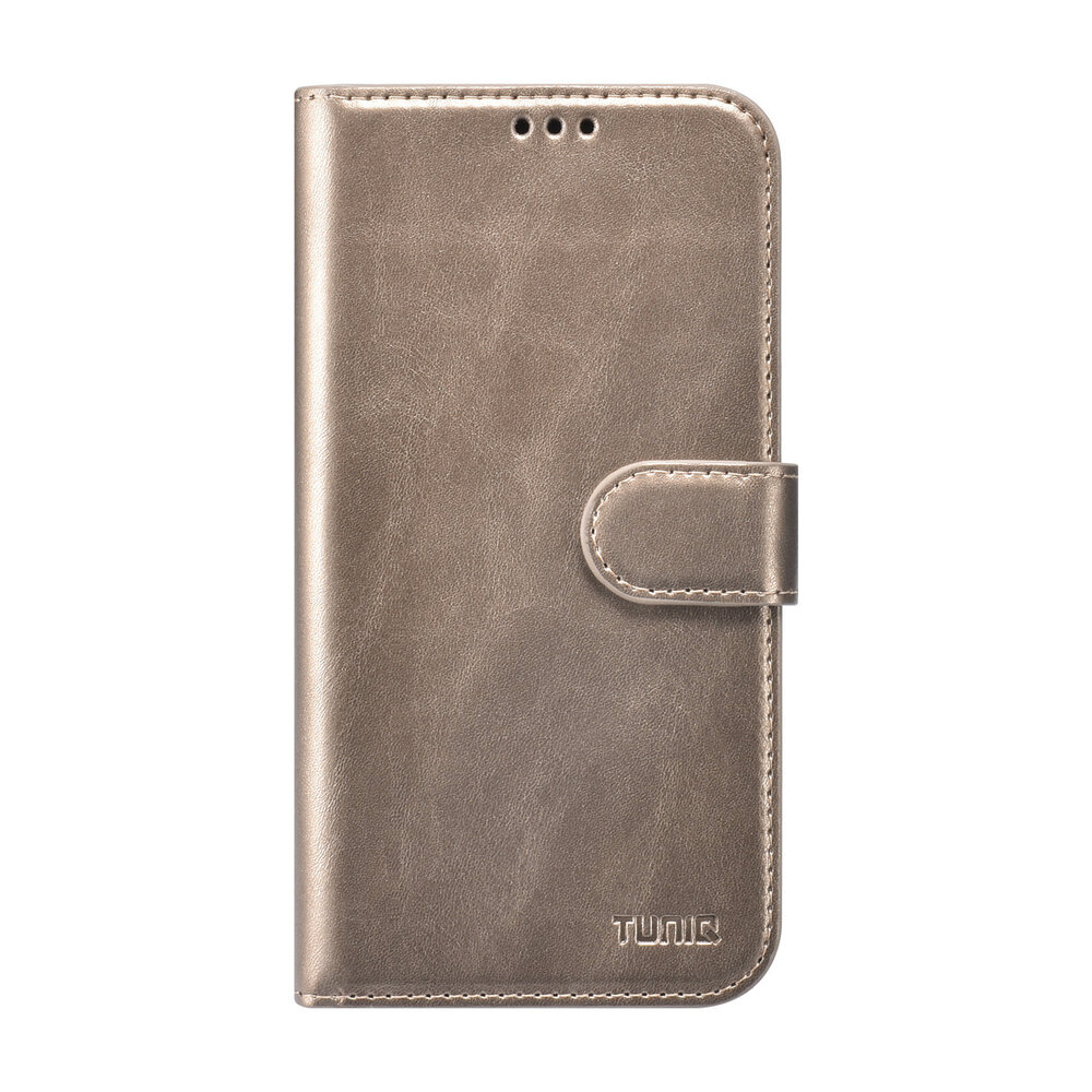 TUNIQ TUNIQ iPhone 16 Book-Case hul - Kartenhalter für 3 Karten - mit Abnehmbarer magnetische Hülle - Gold TUNIQ TUNIQ iPhone 16 Book-Case hul - Kartenhalter für 3 Karten - mit Abnehmbarer magnetische Hülle - Gold