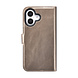 TUNIQ TUNIQ iPhone 16 Book type case - Card holder for 3 cards - with removable magnetic cover - Gold TUNIQ TUNIQ iPhone 16 Book type case - Card holder for 3 cards - with removable magnetic cover - Gold