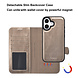 TUNIQ TUNIQ iPhone 16 Book type case - Card holder for 3 cards - with removable magnetic cover - Gold TUNIQ TUNIQ iPhone 16 Book type case - Card holder for 3 cards - with removable magnetic cover - Gold
