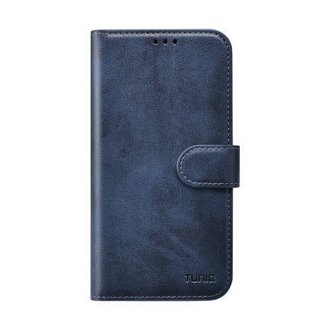 TUNIQ TUNIQ iPhone 16 Book-Case hul - Kartenhalter für 3 Karten - mit Abnehmbarer magnetische Hülle - Blau TUNIQ TUNIQ iPhone 16 Book-Case hul - Kartenhalter für 3 Karten - mit Abnehmbarer magnetische Hülle - Blau