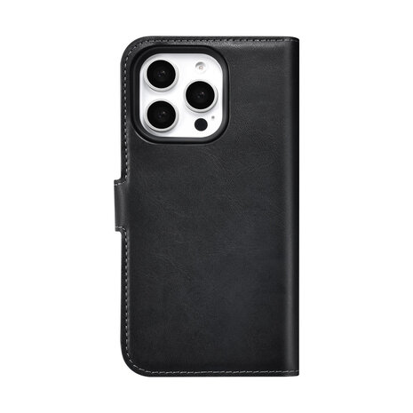 TUNIQ TUNIQ iPhone 16 Pro Book-Case hul - Kartenhalter für 3 Karten - mit Abnehmbarer magnetische Hülle - Schwarz TUNIQ TUNIQ iPhone 16 Pro Book-Case hul - Kartenhalter für 3 Karten - mit Abnehmbarer magnetische Hülle - Schwarz
