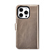 TUNIQ TUNIQ iPhone 16 Pro Book type case - Card holder for 3 cards - with removable magnetic cover - Gold TUNIQ TUNIQ iPhone 16 Pro Book type case - Card holder for 3 cards - with removable magnetic cover - Gold