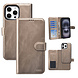 TUNIQ TUNIQ iPhone 16 Pro Max Book type case - Card holder for 3 cards - with removable magnetic cover - Gold TUNIQ TUNIQ iPhone 16 Pro Max Book type case - Card holder for 3 cards - with removable magnetic cover - Gold