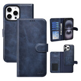 TUNIQ TUNIQ iPhone 16 Pro Max Book-Case hul - Kartenhalter für 3 Karten - mit Abnehmbarer magnetische Hülle - Blau TUNIQ TUNIQ iPhone 16 Pro Max Book-Case hul - Kartenhalter für 3 Karten - mit Abnehmbarer magnetische Hülle - Blau