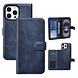 TUNIQ TUNIQ iPhone 16 Pro Max Book type case - Card holder for 3 cards - with removable magnetic cover - Blue TUNIQ TUNIQ iPhone 16 Pro Max Book type case - Card holder for 3 cards - with removable magnetic cover - Blue