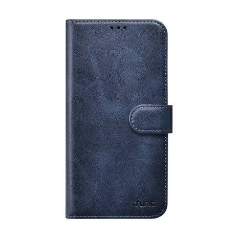 TUNIQ TUNIQ iPhone 16 Pro Max Book-Case hul - Kartenhalter für 3 Karten - mit Abnehmbarer magnetische Hülle - Blau TUNIQ TUNIQ iPhone 16 Pro Max Book-Case hul - Kartenhalter für 3 Karten - mit Abnehmbarer magnetische Hülle - Blau