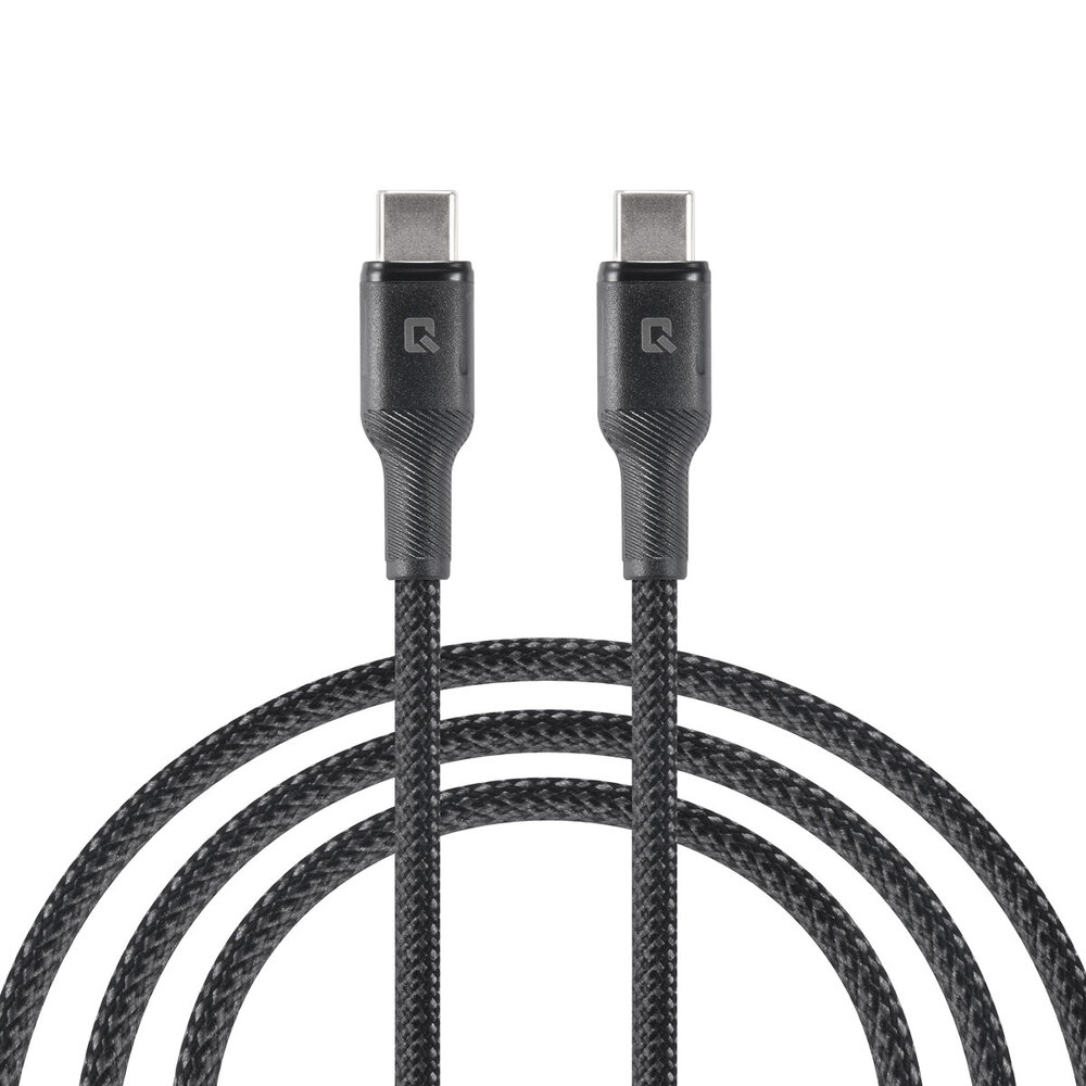 TUNIQ TUNIQ USB-C to USB-C Cable 100cm - Fast charging cable - Black TUNIQ TUNIQ USB-C to USB-C Cable 100cm - Fast charging cable - Black