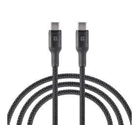 TUNIQ TUNIQ Câble de charge rapide - USB-C vers USB-C Câble 100cm - Noir TUNIQ TUNIQ Câble de charge rapide - USB-C vers USB-C Câble 100cm - Noir