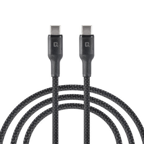 TUNIQ TUNIQ USB-C to USB-C Cable 100cm - Fast charging cable - Black TUNIQ TUNIQ USB-C to USB-C Cable 100cm - Fast charging cable - Black