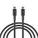 TUNIQ TUNIQ USB-C to USB-C Cable 100cm - Fast charging cable - Black TUNIQ TUNIQ USB-C to USB-C Cable 100cm - Fast charging cable - Black
