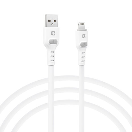TUNIQ TUNIQ USB-A zu Lightning Kabel 100cm - Schnellladekabel - Weiß TUNIQ TUNIQ USB-A zu Lightning Kabel 100cm - Schnellladekabel - Weiß