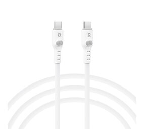 TUNIQ TUNIQ USB-C to USB-C Cable 100cm - Fast charging cable - White TUNIQ TUNIQ USB-C to USB-C Cable 100cm - Fast charging cable - White