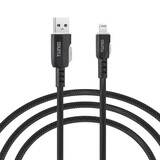 TUNIQ TUNIQ Câble de charge rapide - USB-A vers Lightning Câble 100cm - Noir TUNIQ TUNIQ Câble de charge rapide - USB-A vers Lightning Câble 100cm - Noir