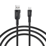 TUNIQ TUNIQ USB-A naar USB-C Kabel 100cm - Snelle oplaadkabel - Zwart TUNIQ TUNIQ USB-A naar USB-C Kabel 100cm - Snelle oplaadkabel - Zwart
