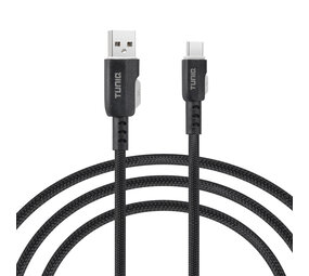 TUNIQ TUNIQ Câble de charge rapide - USB-A vers USB-C Câble 100cm - Noir TUNIQ TUNIQ Câble de charge rapide - USB-A vers USB-C Câble 100cm - Noir
