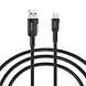 TUNIQ TUNIQ USB-A zu USB-C Kabel 100cm - Schnellladekabel - Schwarz TUNIQ TUNIQ USB-A zu USB-C Kabel 100cm - Schnellladekabel - Schwarz
