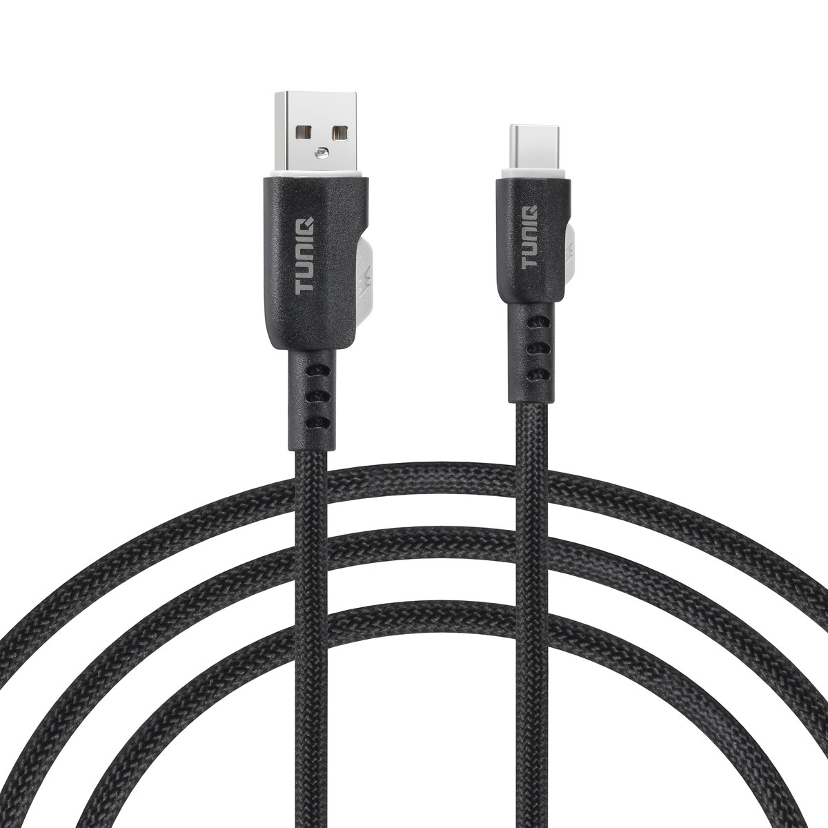 TUNIQ TUNIQ USB-A naar USB-C Kabel 100cm - Snelle oplaadkabel - Zwart