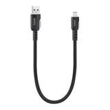 TUNIQ TUNIQ Câble de charge rapide - USB-A vers Lightning Câble 30cm - Noir TUNIQ TUNIQ Câble de charge rapide - USB-A vers Lightning Câble 30cm - Noir