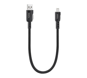 TUNIQ TUNIQ USB-A naar Lightning Kabel 30cm - Snelle oplaadkabel - Zwart TUNIQ TUNIQ USB-A naar Lightning Kabel 30cm - Snelle oplaadkabel - Zwart