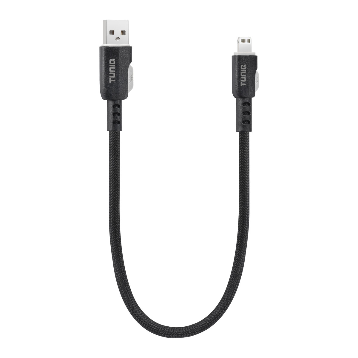 TUNIQ TUNIQ USB-A naar Lightning Kabel 30cm - Snelle oplaadkabel - Zwart