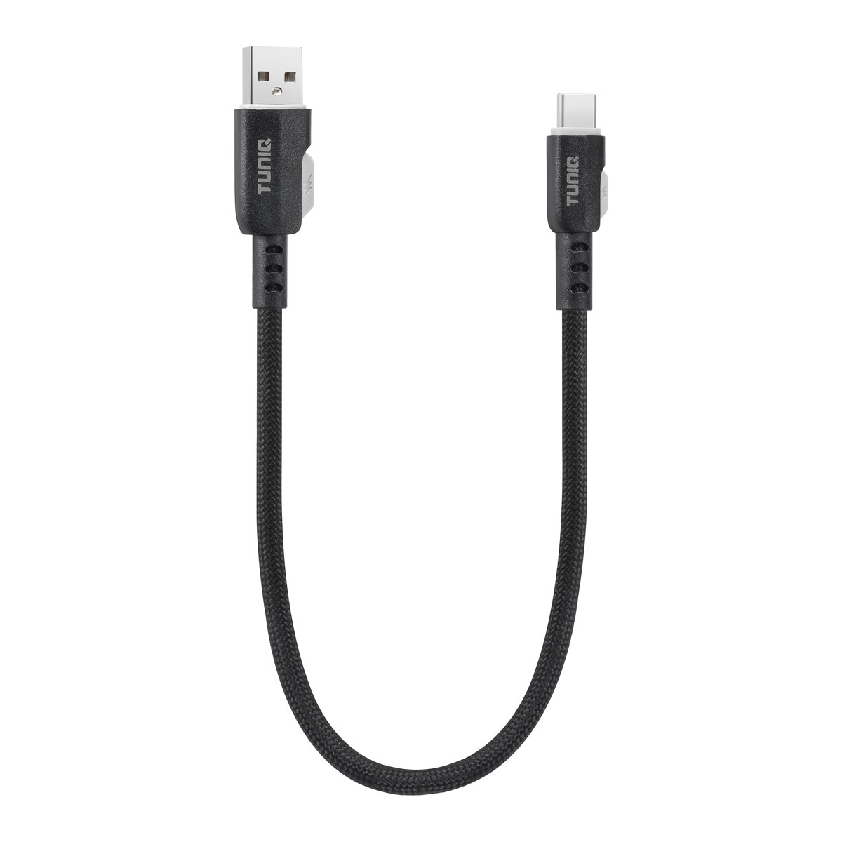 TUNIQ TUNIQ USB-A naar USB-C Kabel 30cm - Snelle oplaadkabel - Zwart