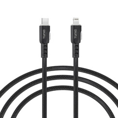 TUNIQ USB-C to Lightning Cable 100cm - Fast charging cable - Black