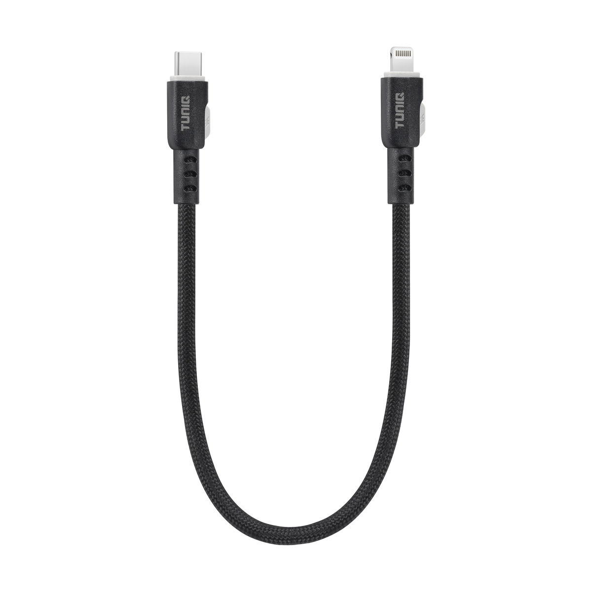 TUNIQ TUNIQ USB-C naar Lightning Kabel 30cm - Snelle oplaadkabel - Zwart
