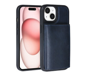 TUNIQ TUNIQ iPhone 15 Back-Cover hul - mit abnehmbarem Kartenhalter - Blau TUNIQ TUNIQ iPhone 15 Back-Cover hul - mit abnehmbarem Kartenhalter - Blau