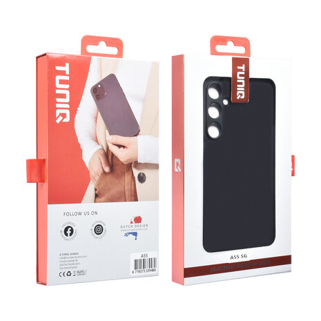 TUNIQ TUNIQ Galaxy A55 Backcover hoesje - Zwart TUNIQ TUNIQ Galaxy A55 Backcover hoesje - Zwart
