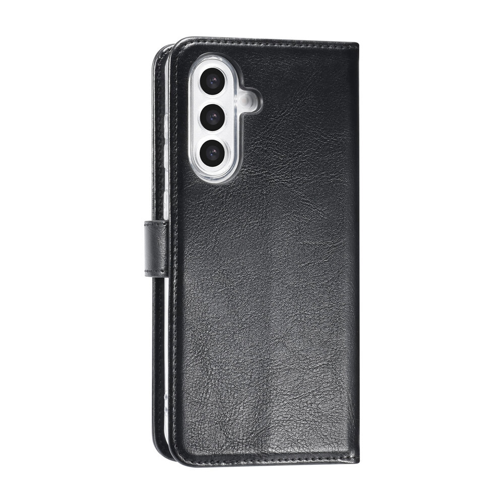 TUNIQ TUNIQ Galaxy A36 Book-Case hul - Kartenhalter für 3 Karten - Magnetverschluss - Aufhänger - Schwarz TUNIQ TUNIQ Galaxy A36 Book-Case hul - Kartenhalter für 3 Karten - Magnetverschluss - Aufhänger - Schwarz