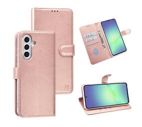 TUNIQ TUNIQ Galaxy A36 Book Case hoesje - Pasjeshouder voor 3 pasjes - Hanger - Rose Gold TUNIQ TUNIQ Galaxy A36 Book Case hoesje - Pasjeshouder voor 3 pasjes - Hanger - Rose Gold