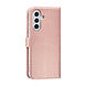 TUNIQ TUNIQ Galaxy A56 Book Case hoesje - Pasjeshouder voor 3 pasjes - Magneetsluiting - Hanger - Rose Gold TUNIQ TUNIQ Galaxy A56 Book Case hoesje - Pasjeshouder voor 3 pasjes - Magneetsluiting - Hanger - Rose Gold