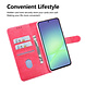 TUNIQ TUNIQ Galaxy A56 Book-Case hul - Kartenhalter für 3 Karten - Magnetverschluss - Aufhänger - Hot Pink TUNIQ TUNIQ Galaxy A56 Book-Case hul - Kartenhalter für 3 Karten - Magnetverschluss - Aufhänger - Hot Pink