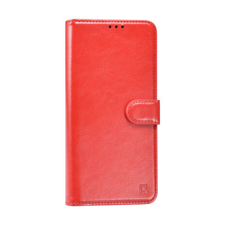 TUNIQ TUNIQ Galaxy A56 Book type case - Card holder for 3 cards - Magnetic closure - Hanger - Red TUNIQ TUNIQ Galaxy A56 Book type case - Card holder for 3 cards - Magnetic closure - Hanger - Red