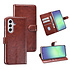 TUNIQ Galaxy A56 Book type case - Card holder for 3 cards - Magnetic closure - Hanger - Brown TUNIQ Galaxy A56 Book type case - Card holder for 3 cards - Magnetic closure - Hanger - Brown