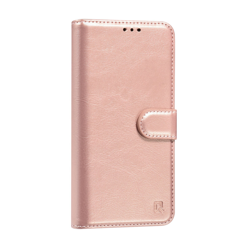 TUNIQ TUNIQ Galaxy S25 Book-Case hul - Kartenhalter für 3 Karten - Magnetverschluss - Aufhänger - Rose Gold TUNIQ TUNIQ Galaxy S25 Book-Case hul - Kartenhalter für 3 Karten - Magnetverschluss - Aufhänger - Rose Gold