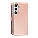 TUNIQ TUNIQ Galaxy S25 Book type housse - Porte-cartes pour 3 cartes - Fermeture magnétique - Cintre - Rose Gold TUNIQ TUNIQ Galaxy S25 Book type housse - Porte-cartes pour 3 cartes - Fermeture magnétique - Cintre - Rose Gold