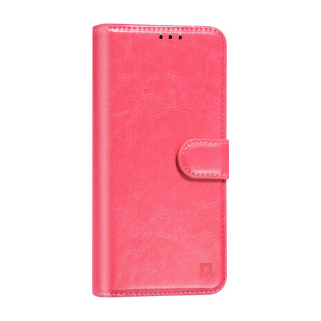 TUNIQ TUNIQ Galaxy S25 Book type case - Card holder for 3 cards - Magnetic closure - Hanger - Hot Pink TUNIQ TUNIQ Galaxy S25 Book type case - Card holder for 3 cards - Magnetic closure - Hanger - Hot Pink