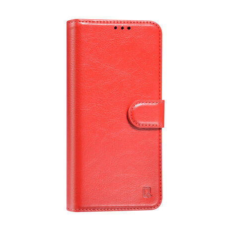 TUNIQ TUNIQ Galaxy S25 Book Case hoesje - Pasjeshouder voor 3 pasjes - Hanger - Rood TUNIQ TUNIQ Galaxy S25 Book Case hoesje - Pasjeshouder voor 3 pasjes - Hanger - Rood
