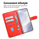 TUNIQ TUNIQ Galaxy S25 Plus Book Case hoesje - Rood - Pasjeshouder voor 3 pasjes - Magneetsluiting - Hanger TUNIQ TUNIQ Galaxy S25 Plus Book Case hoesje - Rood - Pasjeshouder voor 3 pasjes - Magneetsluiting - Hanger