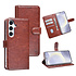 TUNIQ Galaxy S25 Plus Book type case - Card holder for 3 cards - Magnetic closure - Hanger - Brown TUNIQ Galaxy S25 Plus Book type case - Card holder for 3 cards - Magnetic closure - Hanger - Brown