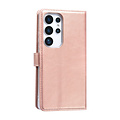 TUNIQ TUNIQ Galaxy S25 Ultra Book-Case hul - Kartenhalter für 3 Karten - Magnetverschluss - Aufhänger - Rose Gold