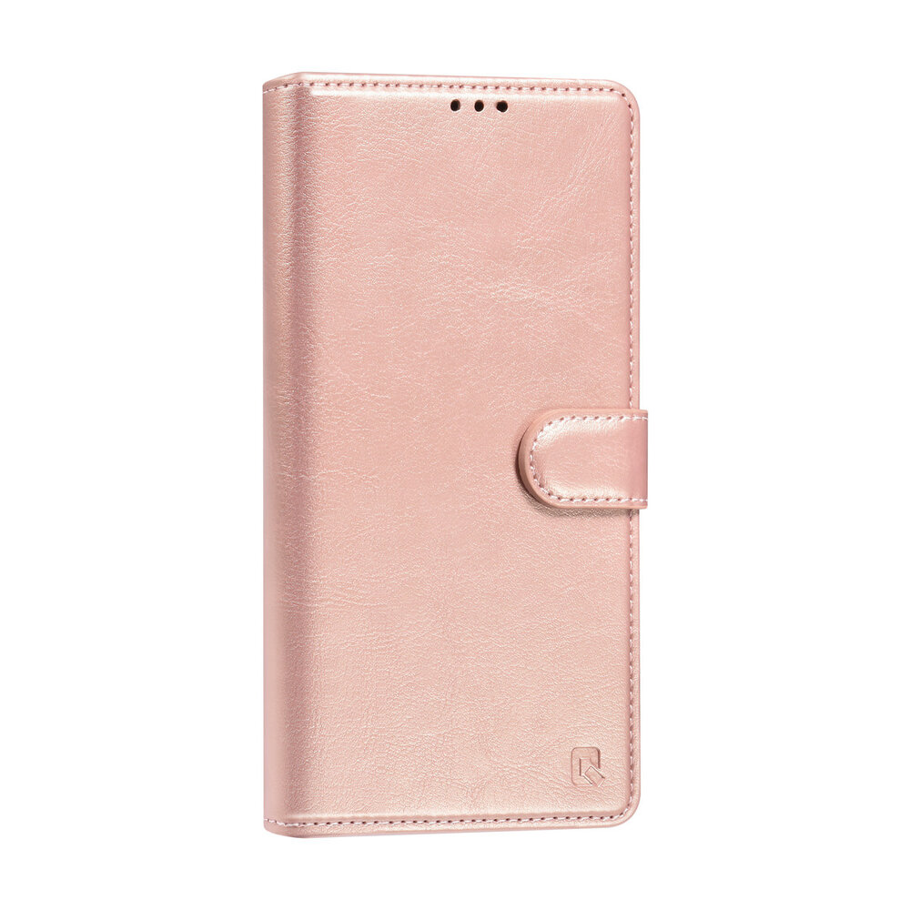 TUNIQ TUNIQ Galaxy S25 Ultra Book type case - Card holder for 3 cards - Magnetic closure - Hanger - Rose Gold TUNIQ TUNIQ Galaxy S25 Ultra Book type case - Card holder for 3 cards - Magnetic closure - Hanger - Rose Gold