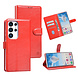 TUNIQ TUNIQ Galaxy S25 Ultra Book Case hoesje - Rood - Pasjeshouder voor 3 pasjes - Magneetsluiting - Hanger TUNIQ TUNIQ Galaxy S25 Ultra Book Case hoesje - Rood - Pasjeshouder voor 3 pasjes - Magneetsluiting - Hanger